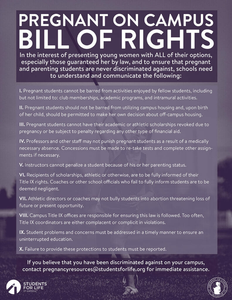How YOU Can Help Pregnant Students Using Title IX Students for Life