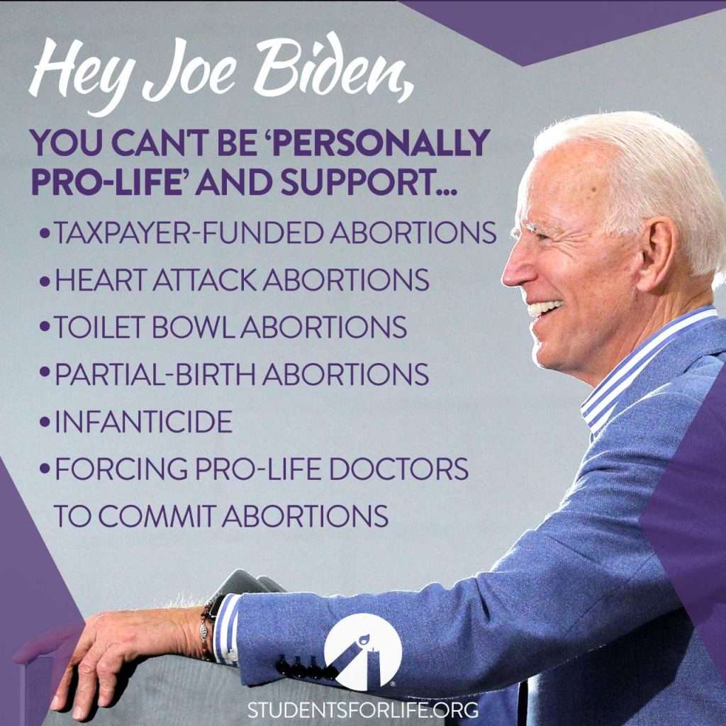 Catholics Are Crazy Divided Over Joe Biden - Students For Life Of America