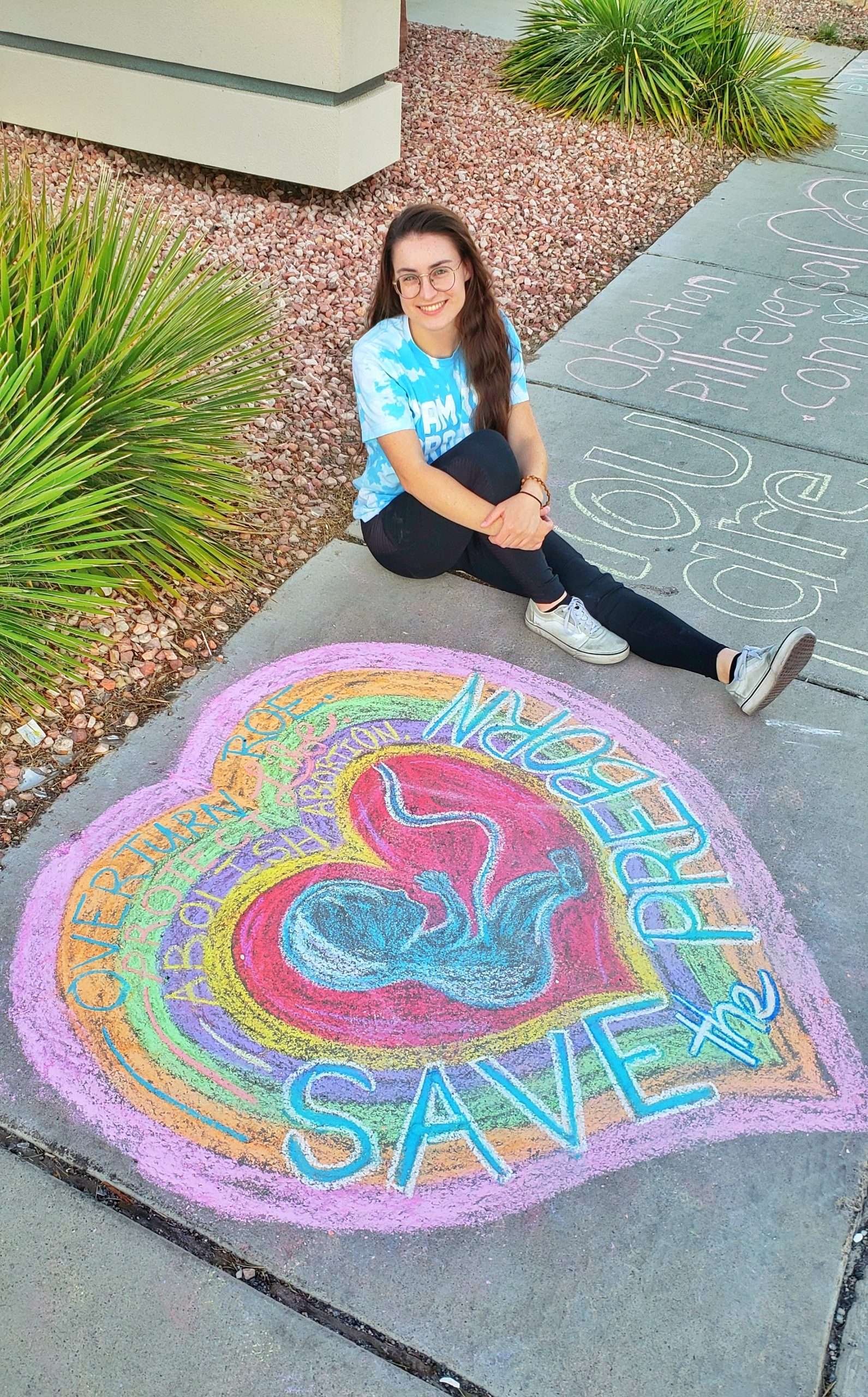 National Pro Life Chalk Day 2021 Champions Students for Life of