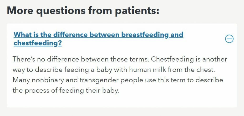 What is chestfeeding