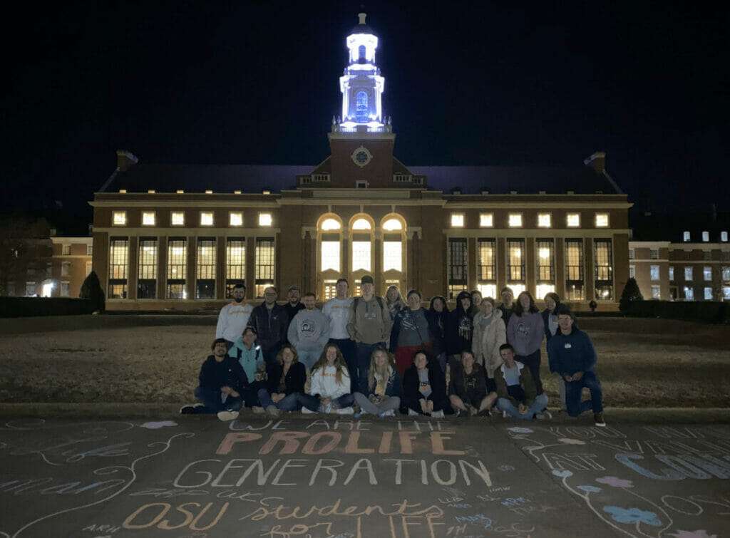 pro-life sidewalk chalk