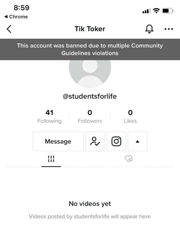 tik tok banned sfla