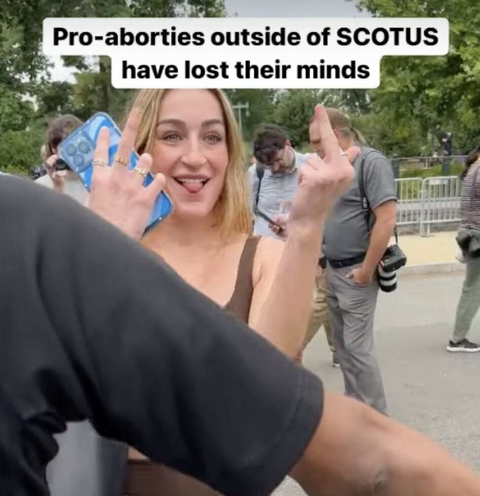 Unhinged Abortion Supporter