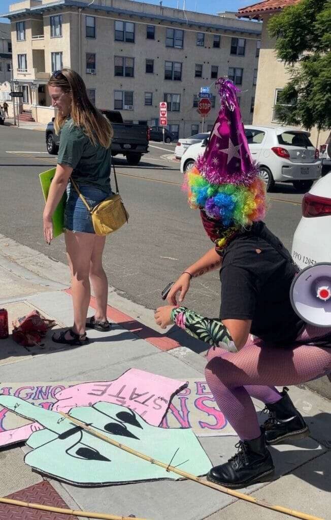 Abortion Supporters Dress as Clowns