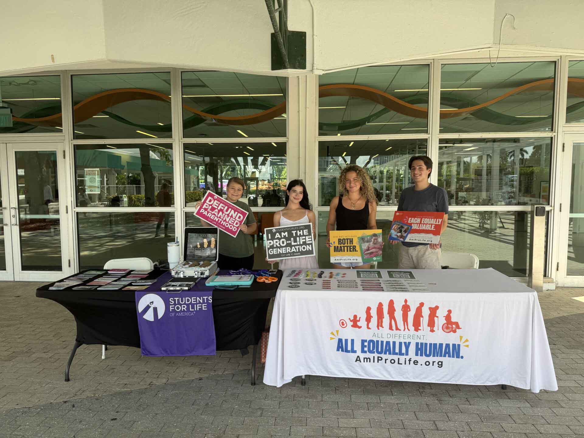 A display from SFLA's fall campus tour